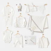 Andywawa Ac25561 Newborn Set Tinny Ships 10'lu Hastane Çıkışı Ekru - 1