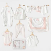 Andywawa Ac25551 Newborn Set Pınk Baloons 10'lu Hastane Çıkışı Ekru - 1