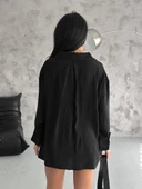 Modal oversize cepli gömlek - 5