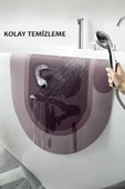 Busstier 40x60 cm Ultra Emici Sihirli Banyo Paspası, Hızlı Kuruyan, Kaymaz Tabanlı - 4