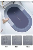 Busstier 40x60 cm Ultra Emici Sihirli Banyo Paspası, Hızlı Kuruyan, Kaymaz Tabanlı - 1