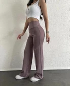 fitilli palazzo pantolon sütlükahve - 1