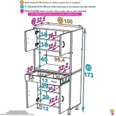 Modilayn ARDA Banyo Dolabı 100x173x32,5cm 1 çekmece 4 kapak ve 5 raflı İhtiyaca uygun kolay kurulum - 4