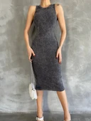 Halter yaka elbise aşit yıkamalı - 5