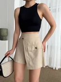 Tek cepli şort etek - 2