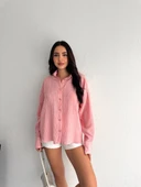 Çizgili oversize gömlek - 2