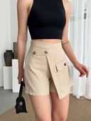 Tek cepli şort etek - 1