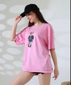 Ayıcıklı oversize tişört - 3