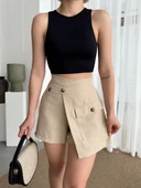 Tek cepli şort etek - 3