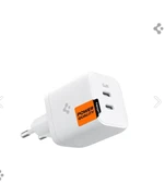 Spigen 45W GaN USB-C 2 Port Mini Adaptör Samsung PPS 2.0 Destekli Hızlı Şarj Type-C PE2105 White - ACH03717 thumbnail 1
