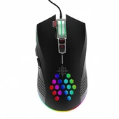 INCA IMG-047T USB RGB Led Aydınlatmalı 7200dpi Gaming Optic Siyah Mouse - 1