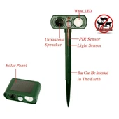 Yabani Hayvan Kovucu Ultrasonik Güneş Enerjili Cihaz Çalışan Açık Alan Bahçe Hareket Sensörlü - 3