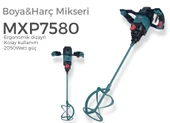MAX EXTRA MXP7580 Profesyonel Elektrikli Boya Harç Karıştırma Mikseri Makinası 2050 Watt - 3