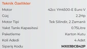 MAX EXTRA BCB42P - 2.2 HP - 42cc Profesyonel Benzinli Yan Tırpan EURO V(5) Motor - 3