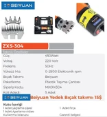 MAX EXTRA ZXS-304 Koyun Kırkma Makinesi 450Watt / 220 Volt (Beiyuan Marka Bıçaklı) - 2