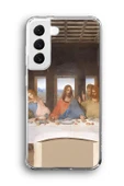 Samsung Galaxy S21 Plus Uyumlu Baskılı Şeffaf Kılıf Kapak "Son Akşam Yemeği İsa" - 1