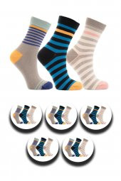 Miorre 15li Bayan Çizgili Çorap - 1