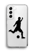 Samsung Galaxy S22 Uyumlu Baskılı Şeffaf Kılıf Kapak "Şut Gol" - 1