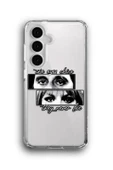Samsung Galaxy S23 FE Uyumlu Baskılı Şeffaf Kılıf Kapak "Chico Eyes" - 1