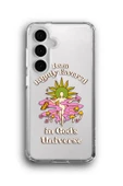 Samsung Galaxy S24 FE Uyumlu Baskılı Şeffaf Kılıf Kapak "Attract Positivity" - 1