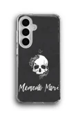Samsung Galaxy S24 Plus Uyumlu Baskılı Şeffaf Kılıf Kapak "Memento Mori" - 1