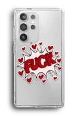 Samsung Galaxy S24 Ultra Uyumlu Baskılı Şeffaf Kılıf Kapak "F*Ck Boom" - 1
