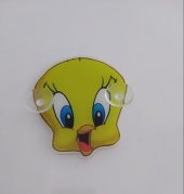 Tweety Vantuzlu Pleksi Cam Süsü Küçük - 1