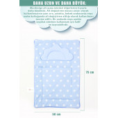 Mordesign Bebek Alt Açma Pedi/Minderi, Çift Taraflı Yıldız Desen Mavi Renk - 3