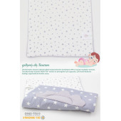 Mordesign Bebek Alt Açma Pedi/Minderi, Çift Taraflı Yıldız Desen Gri Renk - 4