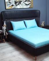 Mordesign 160X200 Çift Kişilik Lastikli Çarşaf Seti Turkuaz - 1
