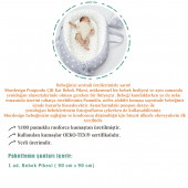 Mordesign Bebek Pikesi Puantiyeli Model, Kenarları Ponponlu, Pembe Renk - 4