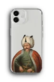 iPhone 12 Uyumlu Baskılı Şeffaf Kılıf Kapak "Yavuz Sultan Selim Mısır Fatihi" - 1