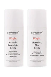 Dermoskin Be Bright Arbutin Kompleks Krem + Be Bright Vitamin C Plus Krem -2'li Avantaj Paket - 1