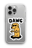 iPhone 16 Pro Uyumlu Baskılı Şeffaf Kılıf Kapak "Dawg Meme Köpek Sunglasses" - 1