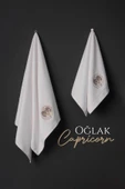 VAROL %100 MİCROCOTTON ÜST KALİTE HAVLU SETİ BURÇ NAKIŞLI - 74