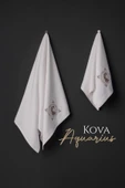VAROL %100 MİCROCOTTON ÜST KALİTE HAVLU SETİ BURÇ NAKIŞLI - 38