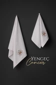 VAROL %100 MİCROCOTTON ÜST KALİTE HAVLU SETİ BURÇ NAKIŞLI - 14