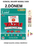 Tonguç 5. Sınıf Yazılı Denemeleri 2. Dönem 1 ve 2. Yazılı 2025 ( EMOJİ KALEM + AYRAÇ) HEDİYELİ 2025 - 1