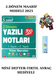 Tonguç 5. Sınıf Yazılı Notları 2. Dönem 1 ve 2. Yazılı 2025 (MİNİ DEFTER+TIRTIL AYRAÇ) MAARİF MODELİ - 1
