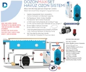 Dozon MAXI SET Havuz Ozon Sistemi 15g/h 1KW- 1/150m3-ToptancıyızBiz - 2