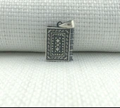 925 Ayar Gümüş Muska kabı Kolye Ucu thumbnail 2