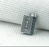 925 Ayar Gümüş Muska kabı Kolye Ucu thumbnail 1