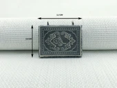 925 Ayar Gümüş Osmanlı Tuğralı Muska Kabı Kolye Ucu thumbnail 3