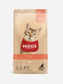 Midos Adult Hassas Kediler için Somonlu Yetişkin Kedi Maması 15KG - 1