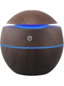 Ahşap 130ML Hava Nemlendirici - Koyu Kahverengi (Yurt Dışından) - 1