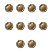 Parti Davet Piknik Doğum Günü Sert Plastik Mika Tabak - Altın - 18 Cm. - 6'lı 10 Paket thumbnail 1