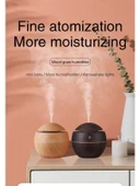 Ahşap 130ML Hava Nemlendirici - Koyu Kahverengi (Yurt Dışından) - 4