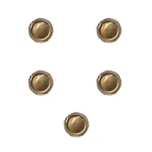 Parti Davet Piknik Doğum Günü Sert Plastik Mika Tabak - Altın - 18 Cm. - 6'lı 5 Paket thumbnail 1