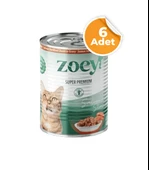 Zoey Somon Sterilised Kısırlaştırılmış Yetişkin Kedi Konserve Maması 400 gr x 6 Adet thumbnail 2