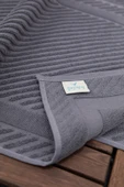 Leoline %100 Pamuk Premium 2'li Ayak Havlusu - Antrasit - 2
